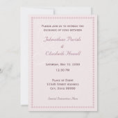 Rosenhochzeit Einladung (Rückseite)