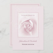 Rosenhochzeit Einladung (Vorne/Hinten)