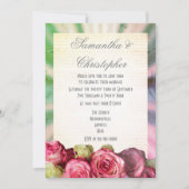 Rosenhochzeit Einladung (Vorderseite)