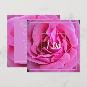 Rosenhochzeit Einladung