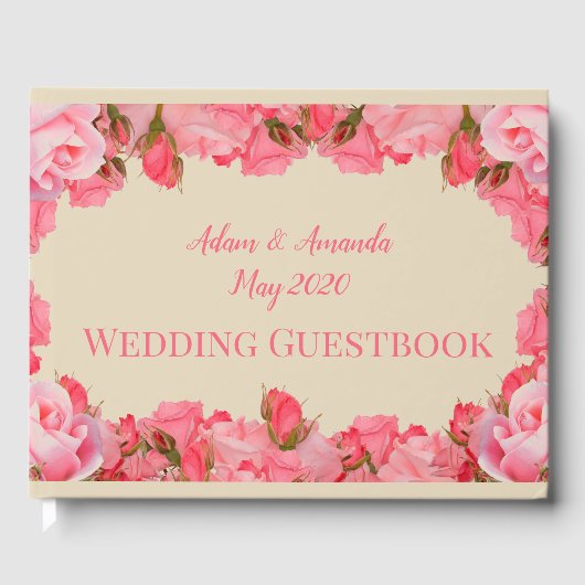 Rosenhochzeit Gästebuch (Vorderseite)