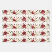 Rosenhochzeit Geschenkpapier Set (Vorderseite 2)