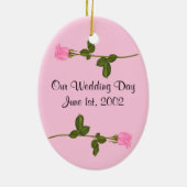 Rosenhochzeit Keramikornament (Hinten)