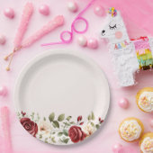 Rosenhochzeit Pappteller (Party)