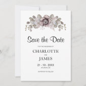 Rosenhochzeit Save The Date (Vorderseite)