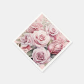 Rosenhochzeit Serviette (Ecke)