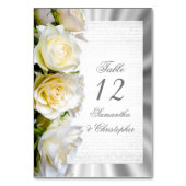 Rosenhochzeit-Tischnummer Tischnummer (Rückseite)
