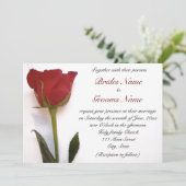Rosenhochzeitseinladung Einladung (Stehend Vorderseite)