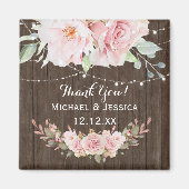 Rosenholz Rustikale Lichter Magnet (Vorne)