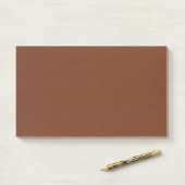 Rosenholzbraun Post-it Klebezettel (Auf Schreibtisch)