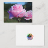 Rosenkarte Mitteilungskarte (Vorne/Hinten)