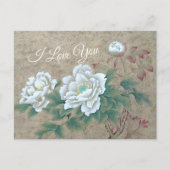 Rosenkarte Postkarte (Vorderseite)