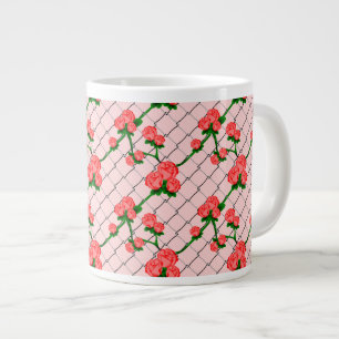 Rosenkletterketten-Link-Zaun Nahtlose Seite Jumbo-Tasse