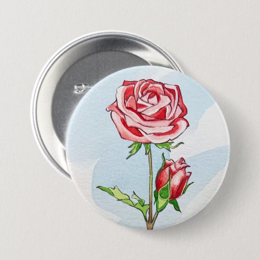Rosenknopf Button (Vorne & Hinten)
