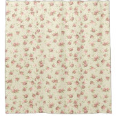 Rosenknospe Blume Muster Duschvorhang (Vorderseite)
