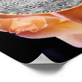 Rosenknospe Blume Rahmen Tinten erstellen Sie Ihr  Poster (Ecke)