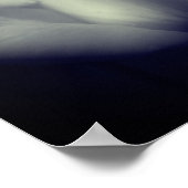 Rosenknospe Blume Schwarzweiß Poster (Ecke)