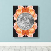 Rosenknospe-Blume Tinte erstellen Sie Ihr eigenes  Leinwanddruck (Insitu (Holzboden))