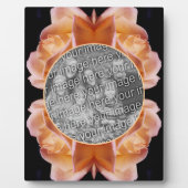 Rosenknospe-Blume Tinte Hinzufügen Ihres eigenen F Fotoplatte (Vorderseite)