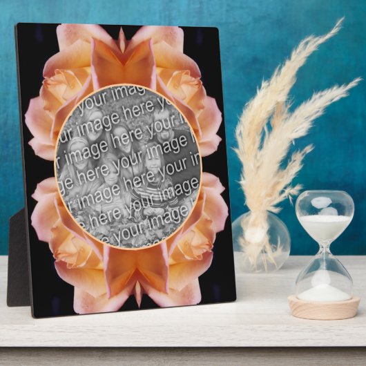 Rosenknospe-Blume Tinte Hinzufügen Ihres eigenen F Fotoplatte (Seite)