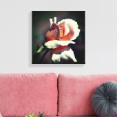 Rosenknospe Blumen Nah anbringen Leinwanddruck (Insitu (Wohnzimmer))