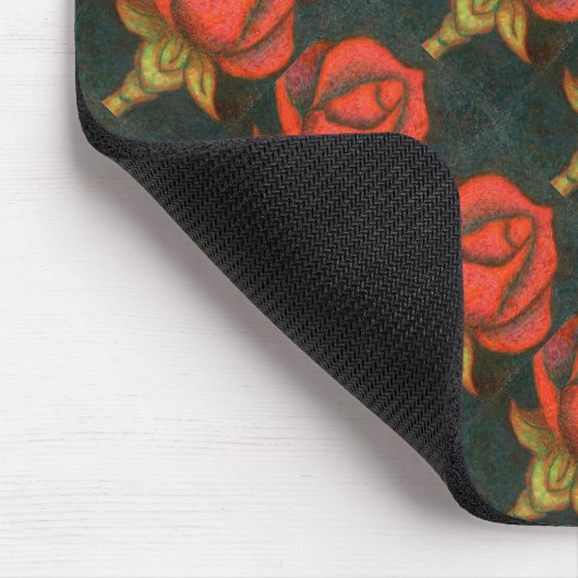 "Rosenknospe" Blumenmousepad Mousepad (Ecke)