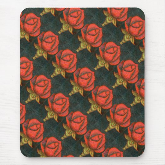 "Rosenknospe" Blumenmousepad Mousepad (Vorne)