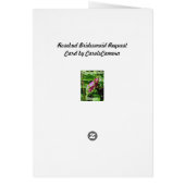 Rosenknospe Bridesmaid-Anforderungskarte (Hinten)