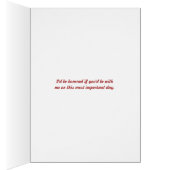 Rosenknospe Bridesmaid-Anforderungskarte (Innen (Rechts))