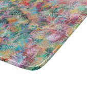 Rosenknospe Deko Glass Cutting Board Schneidebrett (Ecke)