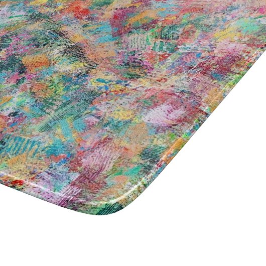 Rosenknospe Deko Glass Cutting Board Schneidebrett (Ecke)