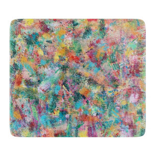 Rosenknospe Deko Glass Cutting Board Schneidebrett