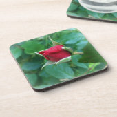 Rosenknospe Getränkeuntersetzer (Linke Seite)