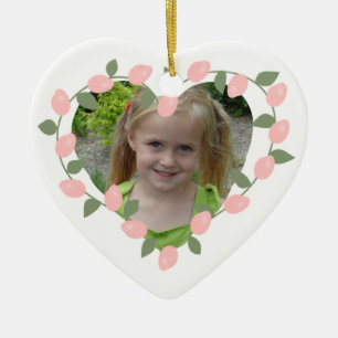 Rosenknospe Heart Personalisiert Keepake Ornament