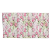 Rosenknospe in Rosa Kissenbezug (Rückseite-Rechts)