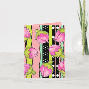 Rosenknospe Join-Farbmuster Note Card Karte