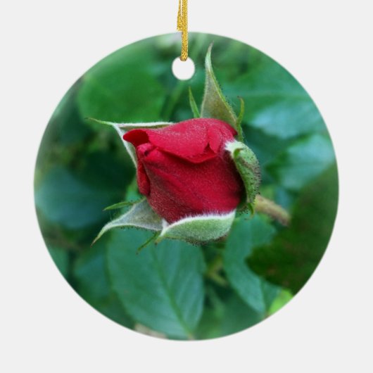 Rosenknospe Keramikornament (Hinten)