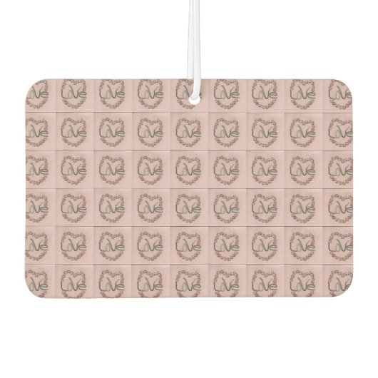 Rosenknospe Liebe Autolufterfrischer (Vorderseite)