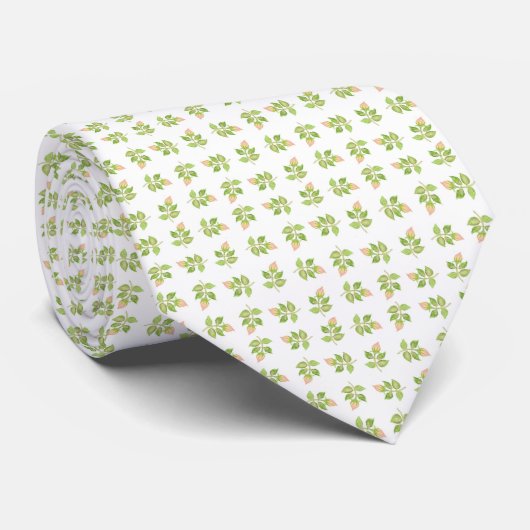Rosenknospe Mini-print Necktie Krawatte (Gerollt)