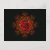 Rosenknospe Postkarte (Vorderseite)