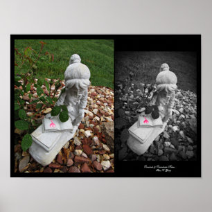 Rosenknospe & Raindrops Kisses Maler von Stan VG Poster