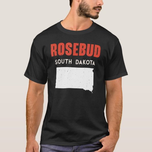 Rosenknospe South Dakota USA Staat America Travel T-Shirt (Vorderseite)