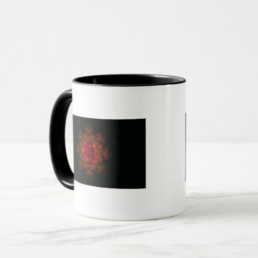 Rosenknospe Tasse (Vorderseite Links)