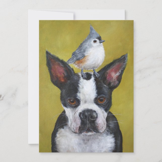 Rosenknospe und Samantha-Flachkarte (Vorderseite)