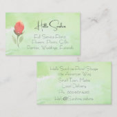 Rosenknospe-Visitenkarte für Wasserfarben Visitenkarte (Vorne/Hinten)