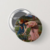 Rosenknospen Sammeln Button (Vorne & Hinten)