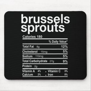 Rosenkohl Ernährungsfakten Lustiges Thanksgiving Mousepad