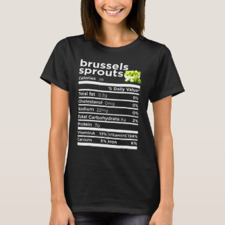 Rosenkohl Ernährungsfakten Thanksgiving Xmas T-Shirt