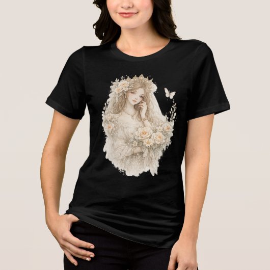 Rosenkönigin Tri-Blend Shirt (Vorderseite)