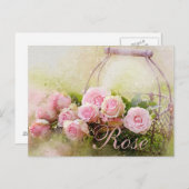 Rosenkorb Postkarte (Vorne/Hinten)